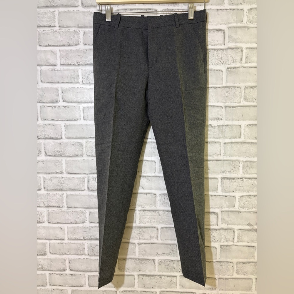 H&M boys textured dress pleated pants gray size 11-12